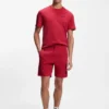Cotton-blend pajama T-shirt with embroidered logo