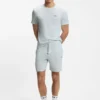 Cotton-blend pajama T-shirt with embroidered logo