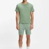 Cotton-blend pajama T-shirt with embroidered logo