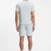Cotton-blend pajama T-shirt with embroidered logo