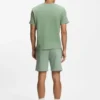 Cotton-blend pajama T-shirt with embroidered logo