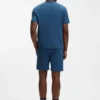 Cotton-blend pajama T-shirt with embroidered logo