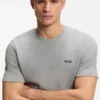 Cotton-blend pajama T-shirt with embroidered logo