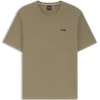 Cotton-blend pajama T-shirt with embroidered logo