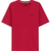 Cotton-blend pajama T-shirt with embroidered logo