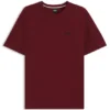 Cotton-blend pajama T-shirt with embroidered logo