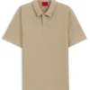 Cotton-blend polo shirt with creased effect Cotton-blend polo shirt with creased effect