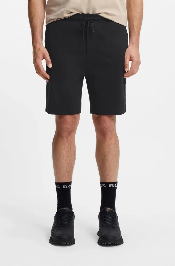 Cotton-blend shorts with Double B monogram Cotton-blend shorts with Double B monogram
