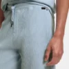 Cotton-blend shorts with waffle texture