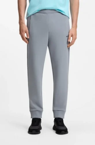 Cotton-blend sweatpants with embroidered logo