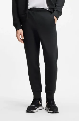Cotton-blend sweatpants with embroidered logo