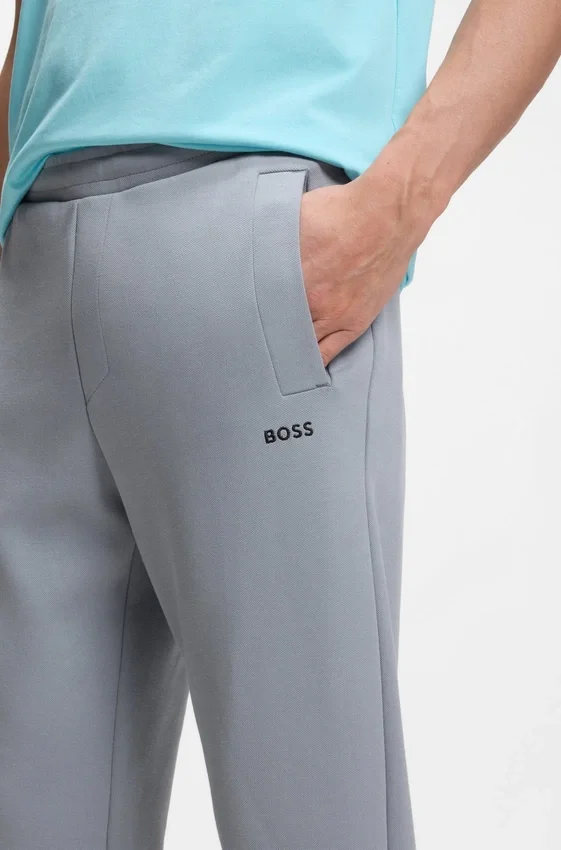 Cotton-blend sweatpants with embroidered logo Cotton-blend sweatpants with embroidered logo