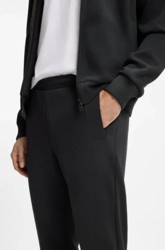 Cotton-blend sweatpants with embroidered logo