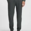 Cotton-blend sweatpants with waffle structure