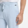 Cotton-blend sweatpants with waffle structure