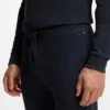 Cotton-blend sweatpants with waffle structure