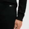 Cotton-blend sweatpants with waffle structure