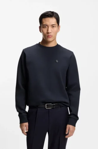 Cotton-blend sweatshirt with Double B monogram