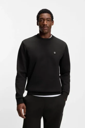 Cotton-blend sweatshirt with Double B monogram