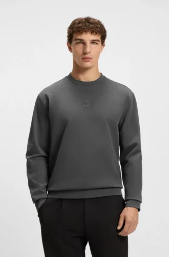 Cotton-blend sweatshirt with Double B monogram