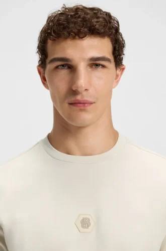 Cotton-blend sweatshirt with Double B monogram