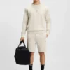 Cotton-blend sweatshirt with Double B monogram