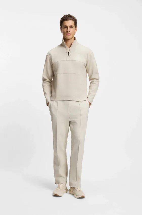 Cotton-blend sweatshirt with tennis-themed logo Cotton-blend sweatshirt with tennis-themed logo