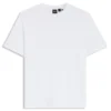 Cotton-blend T-shirt with bubble-jacquard structure Cotton-blend T-shirt with bubble-jacquard structure