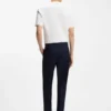 Cotton-blend T-shirt with creased effect