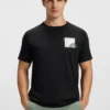 Cotton-blend T-shirt with decorative reflective accents