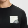 Cotton-blend T-shirt with decorative reflective accents