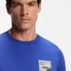 Cotton-blend T-shirt with decorative reflective accents