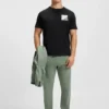 Cotton-blend T-shirt with decorative reflective accents