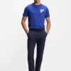 Cotton-blend T-shirt with decorative reflective accents