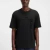 Cotton-blend T-shirt with decorative reflective details