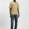 Cotton-blend T-shirt with decorative reflective details