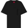 Cotton-blend T-shirt with decorative reflective details