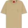 Cotton-blend T-shirt with decorative reflective details