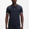 Cotton-blend T-shirt with logo and signature stripes