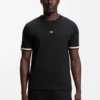 Cotton-blend T-shirt with logo and signature stripes