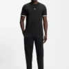 Cotton-blend T-shirt with logo and signature stripes