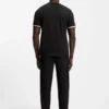 Cotton-blend T-shirt with logo and signature stripes