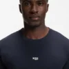 Cotton-blend T-shirt with logo and signature stripes
