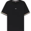 Cotton-blend T-shirt with logo and signature stripes