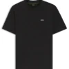Cotton-blend T-shirt with tennis-ball jacquard
