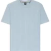 Cotton-blend T-shirt with waffle structure