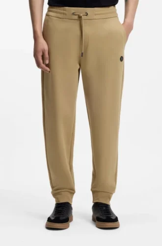 Cotton-blend track pants with Double B monogram badge
