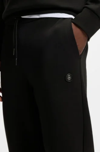 Cotton-blend track pants with Double B monogram badge