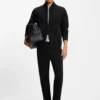 Cotton-blend tracksuit bottoms in a regular fit