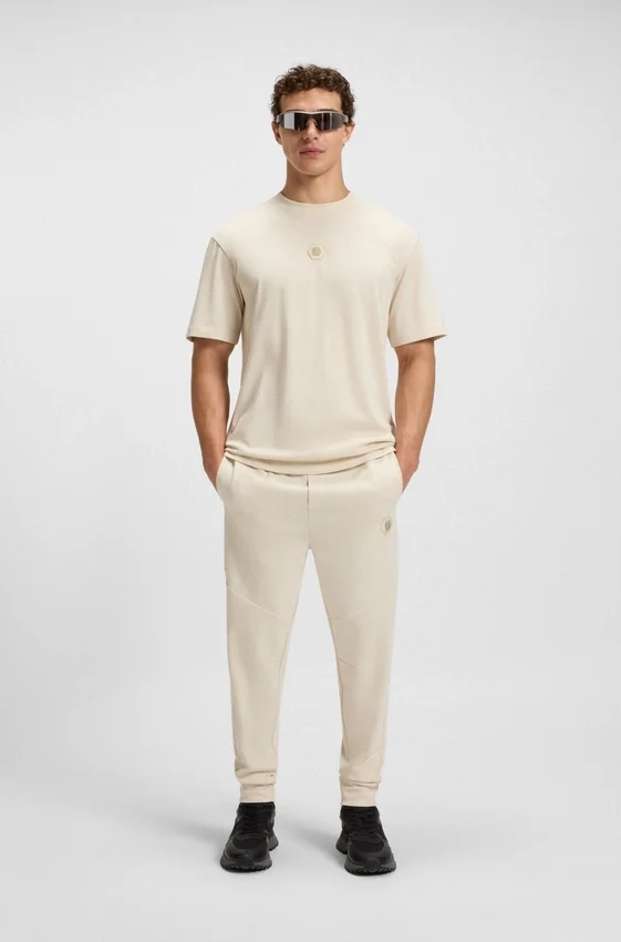 Cotton-blend tracksuit bottoms with Double B monogram Cotton-blend tracksuit bottoms with Double B monogram